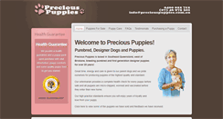 Desktop Screenshot of preciouspuppies.com.au